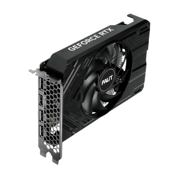 Palit GeForce RTX 4060 Ti StormX 8GB – Pohľad na grafickú kartu z perspektívy portov