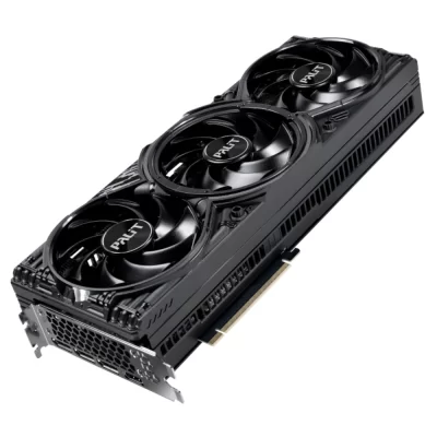 Palit GeForce RTX 5070 GamingPro OC 12 GB – Detailný 3D pohľad na grafickú kartu s trojventilátorovým chladením