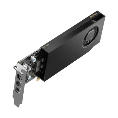 PNY NVIDIA RTX A400 4GB – Profesionálna nízkoprofilová grafická karta s blower chladičom a štvoricou výstupov Mini DisplayPort