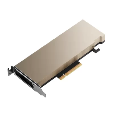 PNY NVIDIA A2 16GB – Detail na spodnú hranu grafickej karty s PCIe rozhraním a hladkým kovovým povrchom