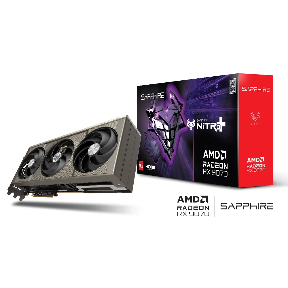 SAPPHIRE NITRO+ AMD Radeon RX 9070 – Grafická karta s originálnym balením Sapphire SAPPHIRE NITRO+ AMD Radeon RX 9070 – Grafická karta s originálnym balením Sapphire