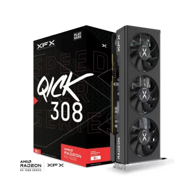 XFX Speedster QICK 308 AMD Radeon RX 7600 Black Edition– Grafická karta s originálnym balením