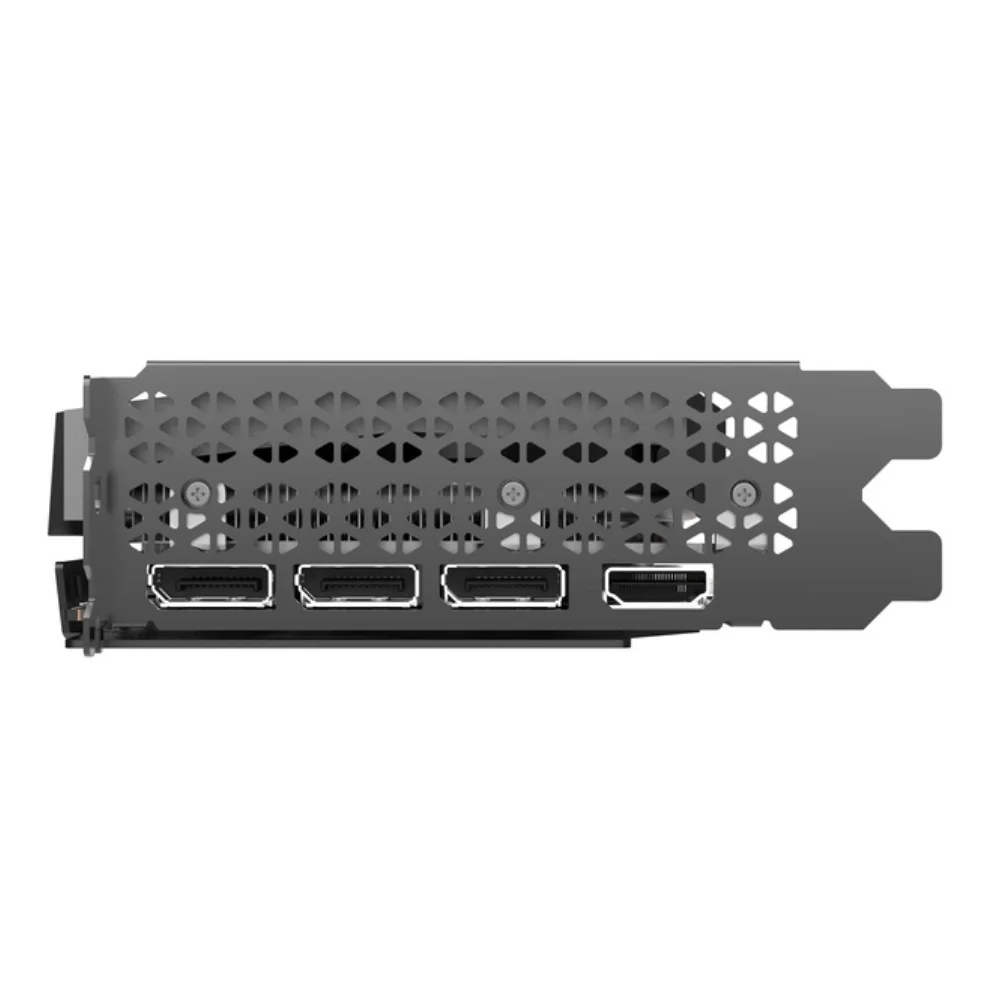 ZOTAC GAMING GeForce RTX 3060 Ti Twin Edge OC LHR 8GB– Výstupné porty s tromi DisplayPortmi a jedným HDMI ZOTAC GAMING GeForce RTX 3060 Ti Twin Edge OC LHR 8GB– Výstupné porty s tromi DisplayPortmi a jedným HDMI