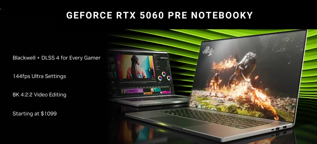 Geforce RTX 5060 pre notebooky