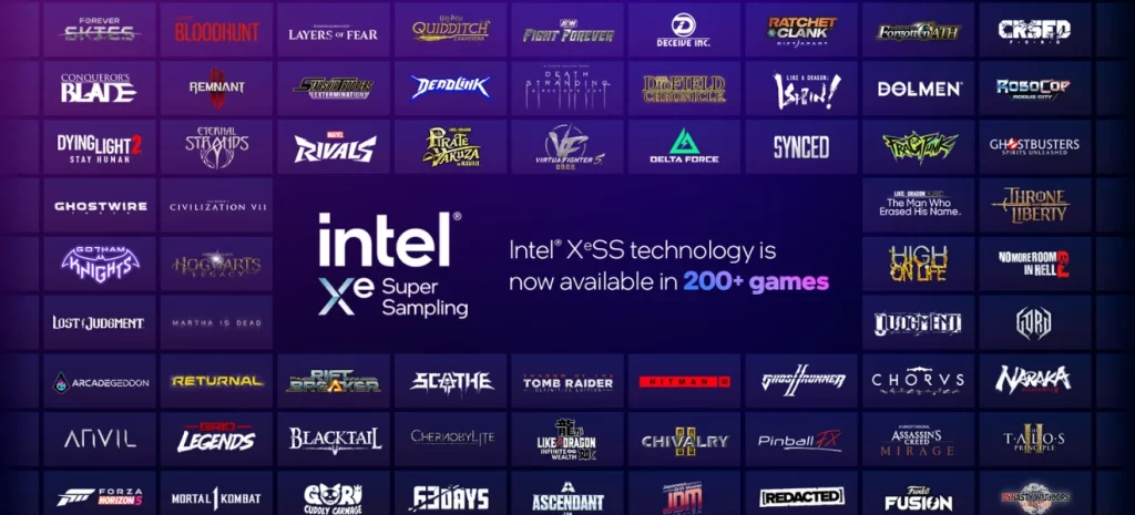 Intel XeSS 2 stále rastie - XeSS podporuje už 200 hier