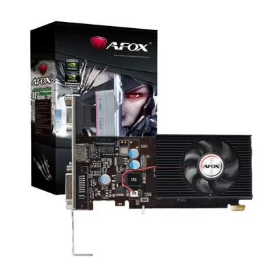 AFOX GeForce 210 1 GB GDDR2 – Pohľad na grafickú kartu s pasívnym chladičom pred originálnym balením
