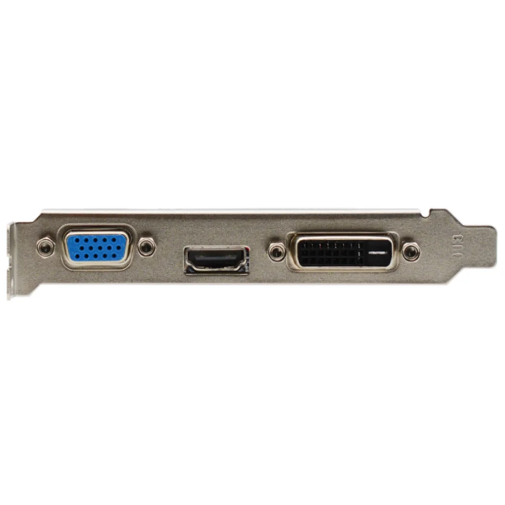 AFOX GeForce GT 730 4GB – Výstupný panel s VGA, HDMI a DVI portmi AFOX GeForce GT 730 4GB – Výstupný panel s VGA, HDMI a DVI portmi