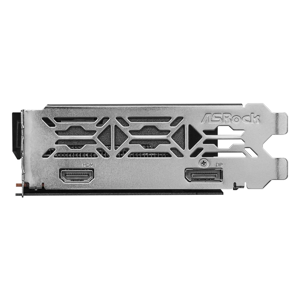 ASRock AMD Radeon RX 6500 XT Phantom Gaming D 4GB OC – Výstupný panel s konektormi ASRock AMD Radeon RX 6500 XT Phantom Gaming D 4GB OC – Výstupný panel s konektormi
