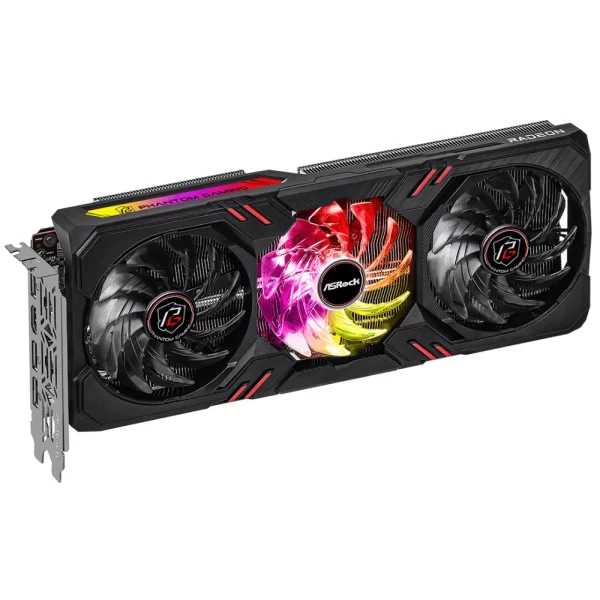 ASRock Radeon RX 7600 Phantom Gaming 8GB OC – Trojventilátorový chladič zľava