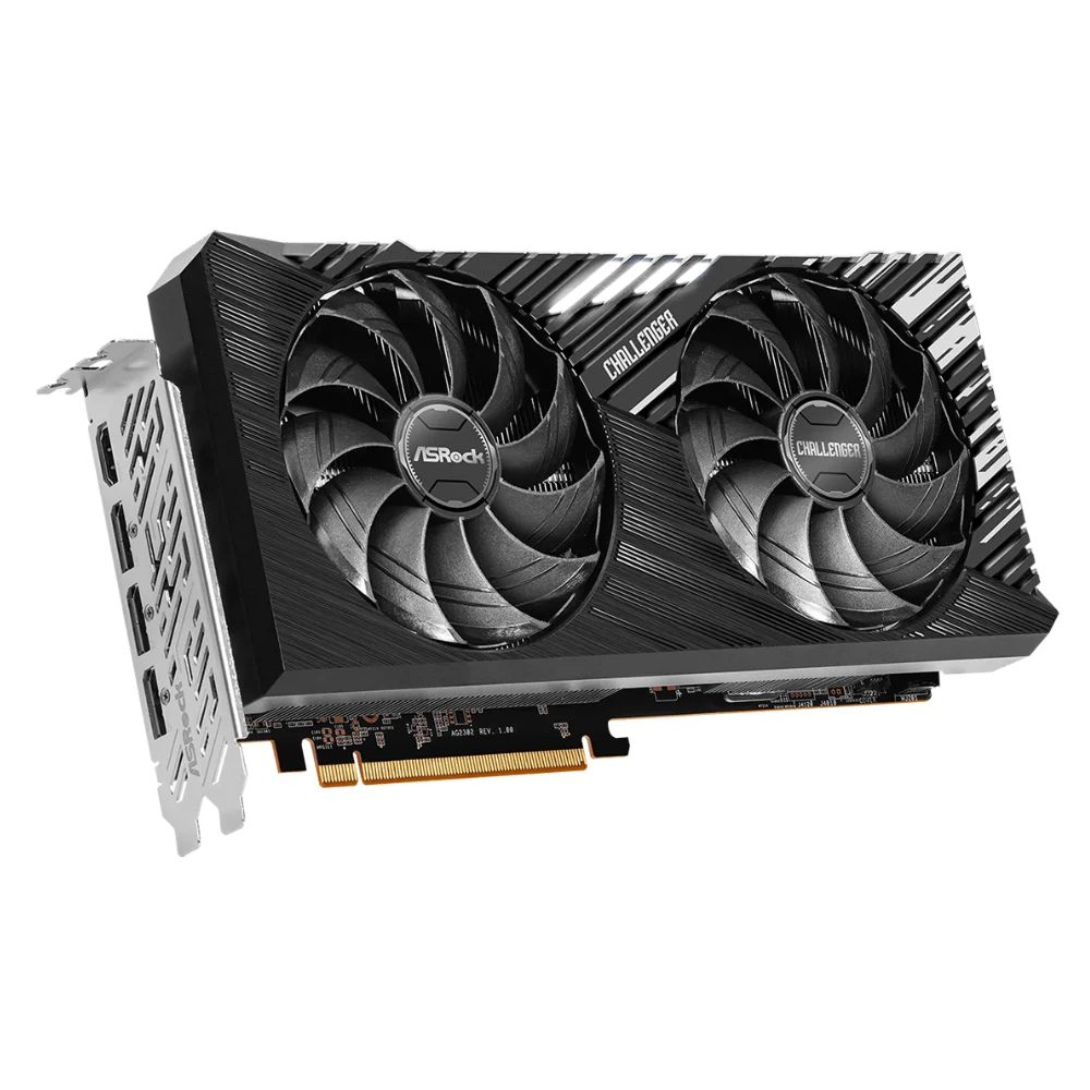 ASRock AMD Radeon RX 7700 XT Challenger 12GB OC – Grafická karta s dvojitým ventilátorom a masívnym čiernym chladičom ASRock AMD Radeon RX 7700 XT Challenger 12GB OC – Grafická karta s dvojitým ventilátorom a masívnym čiernym chladičom