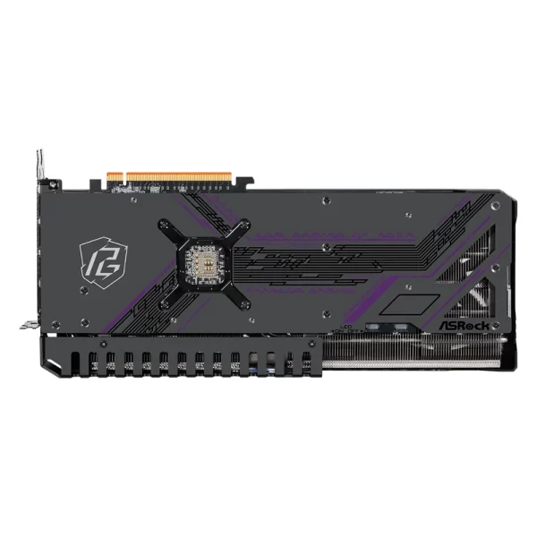 ASRock AMD Radeon RX 7800 XT Phantom Gaming 16GB OC – Zadný pohľad na grafickú kartu