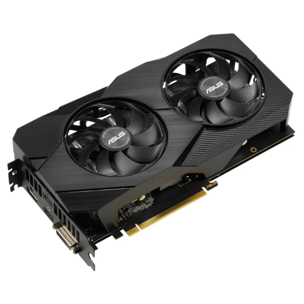 ASUS Dual GeForce RTX 2060 EVO 6GB – Grafická karta s čiernym dizajnom a dvomi ventilátormi zhora ASUS Dual GeForce RTX 2060 EVO 6GB – Grafická karta s čiernym dizajnom a dvomi ventilátormi zhora