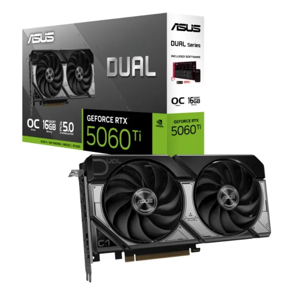 ASUS Dual GeForce RTX 5060 Ti 16GB GDDR7 OC – Grafická karta s balením