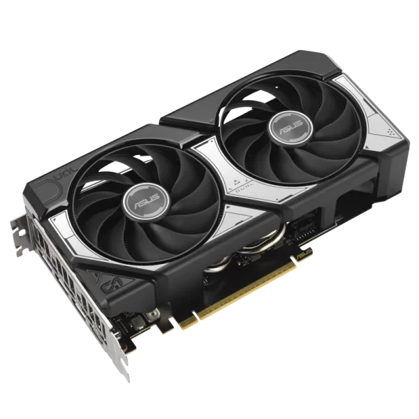 ASUS Dual GeForce RTX 5060 Ti 16GB GDDR7 OC – Šikmý pohľad na kartu