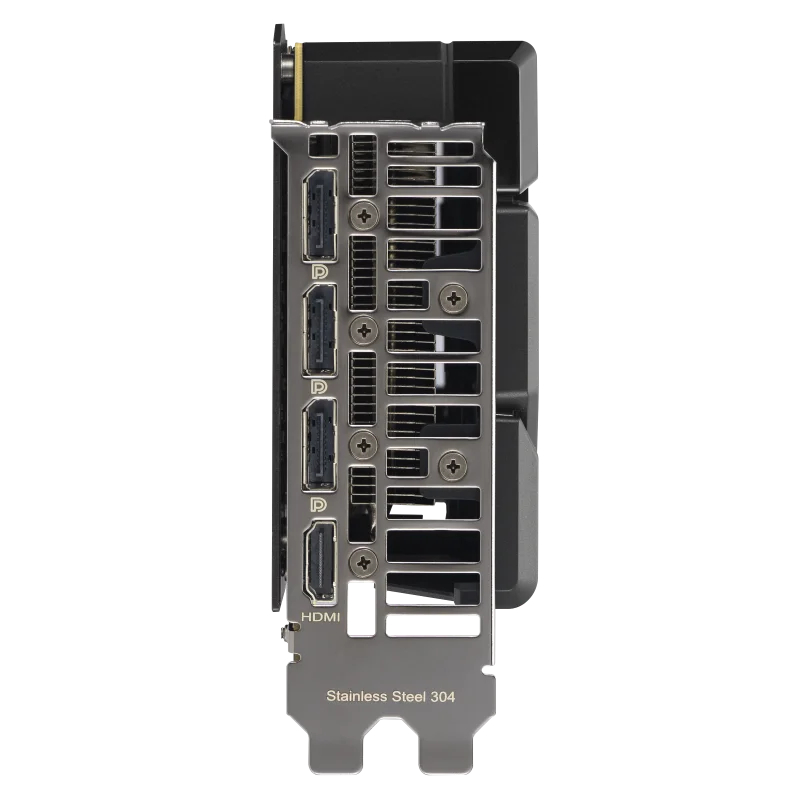 ASUS Dual GeForce RTX 5060 Ti 16GB GDDR7 OC – Zadný panel s výstupmi ASUS Dual GeForce RTX 5060 Ti 16GB GDDR7 OC – Zadný panel s výstupmi