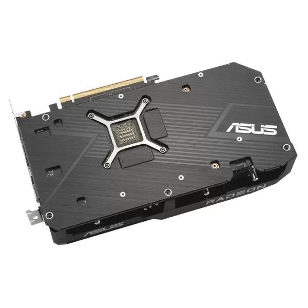 Asus Dual Radeon RX 6600 V2 8GB – Zadná strana grafickej karty