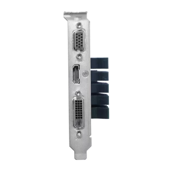ASUS GeForce GT 710 2GB GDDR5 EVO – Detailný pohľad na výstupy: DVI, HDMI a VGA konektory