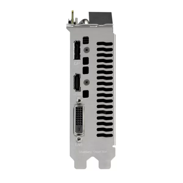 ASUS Phoenix GeForce RTX 3050 V2 8GB GDDR6 – Zadný I/O panel s výstupmi DisplayPort, HDMI a DVI