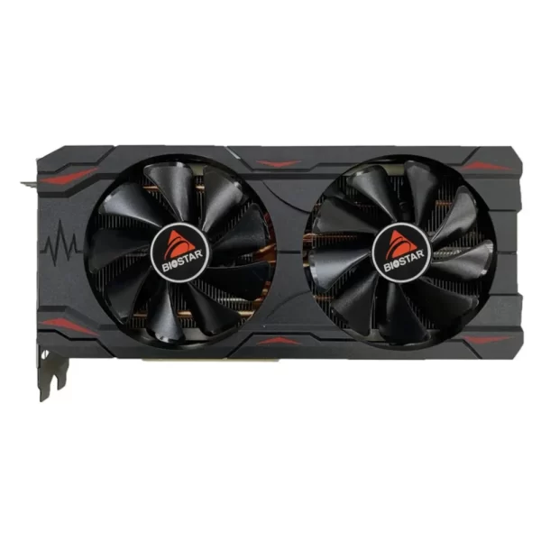 Biostar GeForce RTX 3070 8GB– pohľad spredu na ventilátory grafickej karty