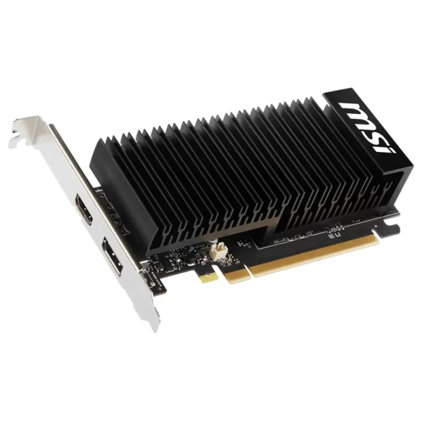 MSI GeForce GT 1030 2GHD4 LP OC 2GB – Bočný pohľad na grafickú kartu