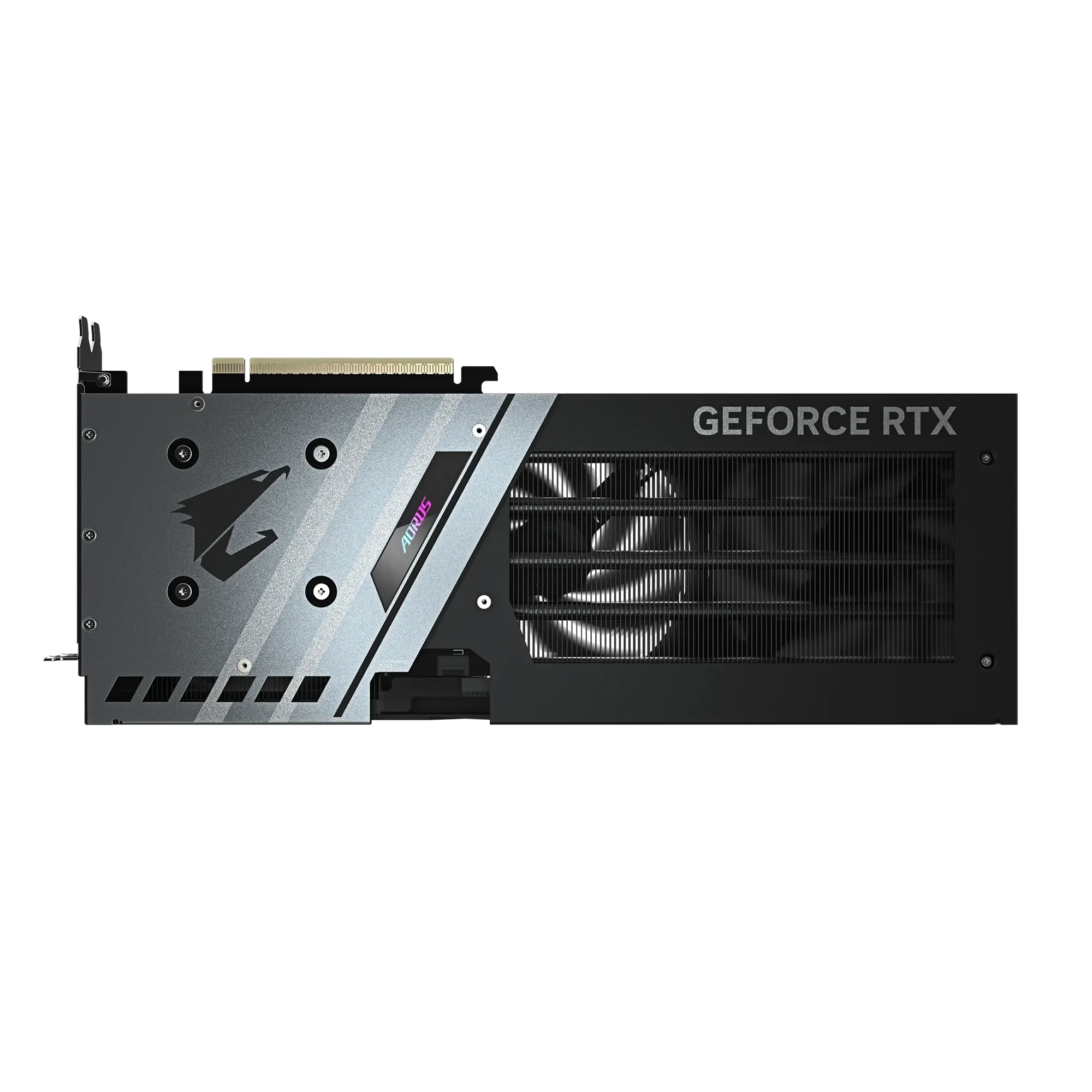 GIGABYTE AORUS GeForce RTX 5060 Ti ELITE 16G – Zadná strana karty GIGABYTE AORUS GeForce RTX 5060 Ti ELITE 16G – Zadná strana karty