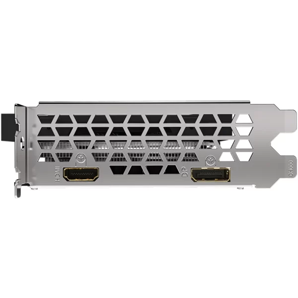 GIGABYTE Radeon RX 6500 XT EAGLE 4G – Výstupy pre HDMI a DisplayPort na záslepke