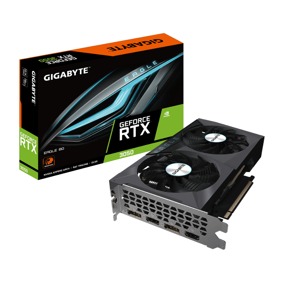 Gigabyte GeForce RTX 3050 EAGLE OC 8G – Grafická karta s balením Gigabyte GeForce RTX 3050 EAGLE OC 8G – Grafická karta s balením
