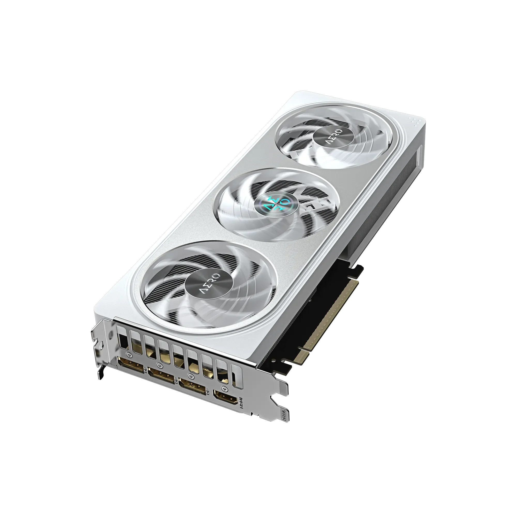 GIGABYTE GeForce RTX 5060 Ti AERO OC 16G – Šikmý pohľad na grafickú kartu GIGABYTE GeForce RTX 5060 Ti AERO OC 16G - Šikmý pohľad na grafickú kartu