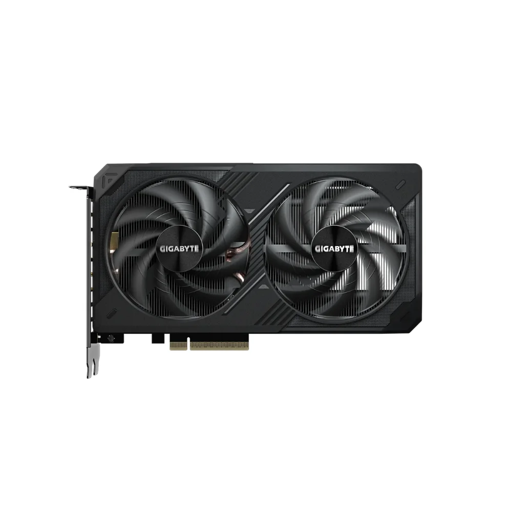 GIGABYTE GeForce RTX 5060 Ti WINDFORCE 16G – Predný pohľad na grafickú kartu GIGABYTE GeForce RTX 5060 Ti WINDFORCE 16G – Predný pohľad na grafickú kartu