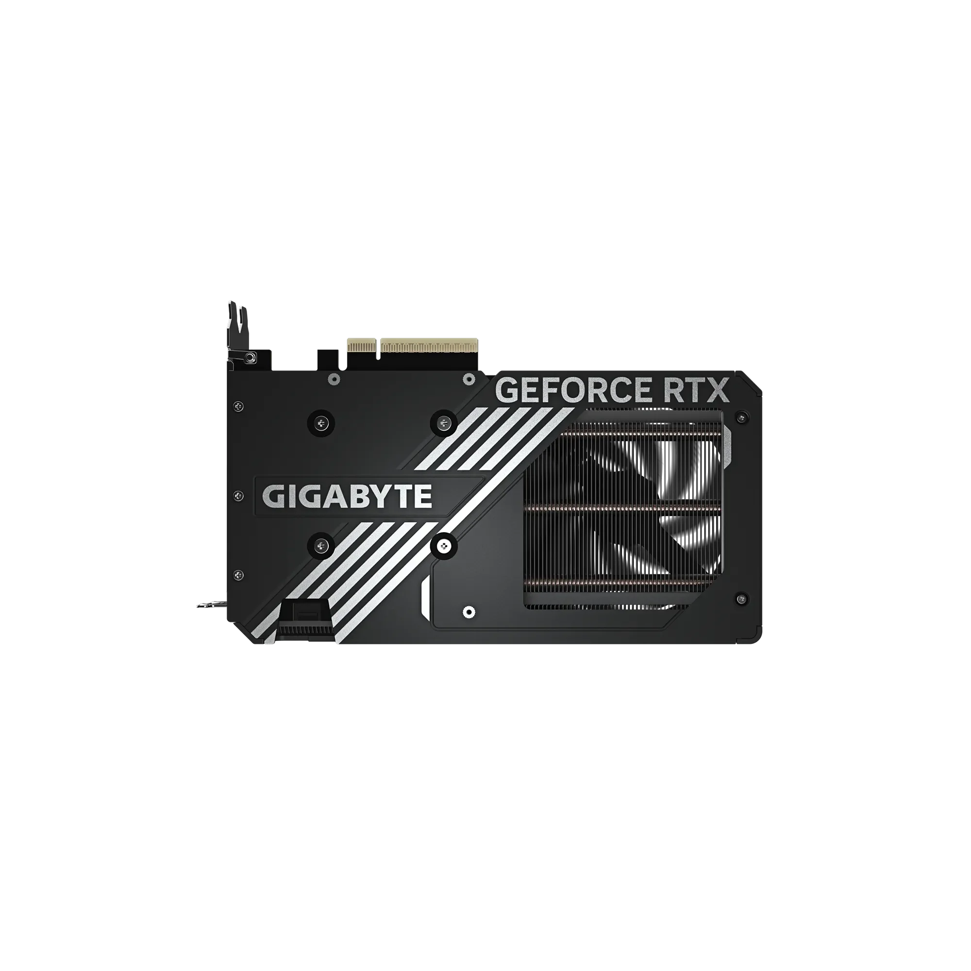 GIGABYTE GeForce RTX 5060 Ti WINDFORCE 16G – Zadná strana karty GIGABYTE GeForce RTX 5060 Ti WINDFORCE 16G – Zadná strana karty