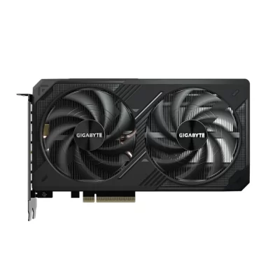 GIGABYTE GeForce RTX 5060 Ti WINDFORCE OC 16G - Predný pohľad na grafickú kartu s dvoma ventilátormi