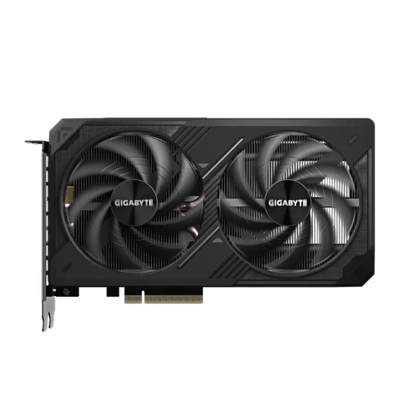 GIGABYTE GeForce RTX 5060 Ti WINDFORCE OC 16G - Predný pohľad na grafickú kartu s dvoma ventilátormi