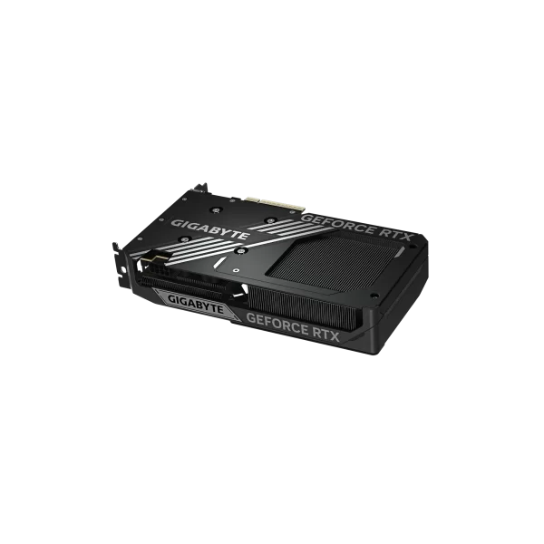 GIGABYTE GeForce RTX 5060 Ti WINDFORCE OC 16G - Šikmý pohľad na backplate grafickej karty
