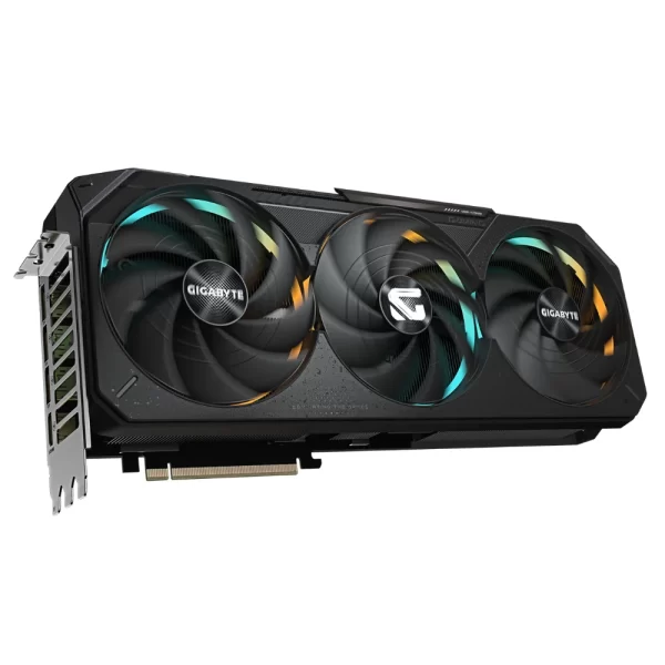 Gigabyte GeForce RTX 5070 Ti Gaming OC 16GB – Predná strana s trojicou ventilátorov s RGB podsvietením