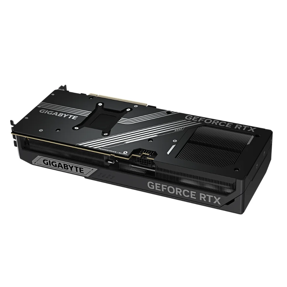 Gigabyte GeForce RTX 5080 WINDFORCE OC SFF 16G – Zadný kryt grafickej karty s elegantným dizajnovým prvkom Gigabyte GeForce RTX 5080 WINDFORCE OC SFF 16G – Zadný kryt grafickej karty s elegantným dizajnovým prvkom