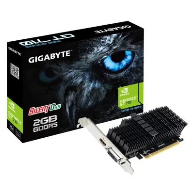 Gigabyte GeForce GT 710 2GB GDDR5 – Grafická karta a balenie Silent 0dB edície s 2GB GDDR5 pamäťou