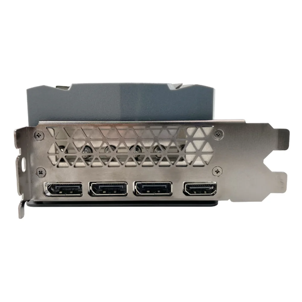 Manli GeForce RTX 3080 Gallardo 10 GB – Výstupný panel s tromi DisplayPort a jedným HDMI konektorom Manli GeForce RTX 3080 Gallardo 10 GB – Výstupný panel s tromi DisplayPort a jedným HDMI konektorom