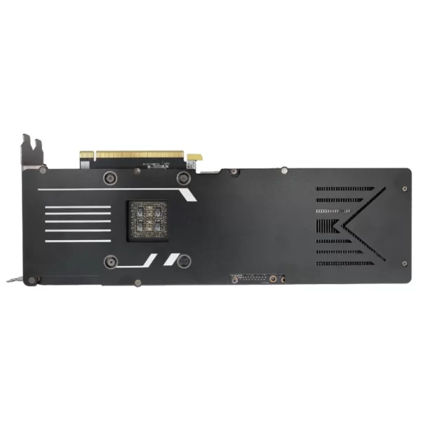 Manli GeForce RTX 3080 Gallardo 10 GB – Zadná strana grafickej karty s kovovým krytom