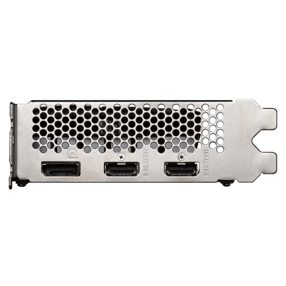 MSI GeForce RTX 3050 VENTUS 2X 6G OC – Konektorový panel s tromi výstupmi MSI GeForce RTX 3050 VENTUS 2X 6G OC – Konektorový panel s tromi výstupmi