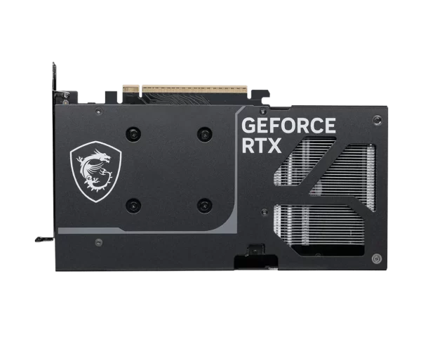 MSI GeForce RTX 5060 Ti 16G VENTUS 2X OC PLUS - Zadný panel grafickej karty s RGB drakom