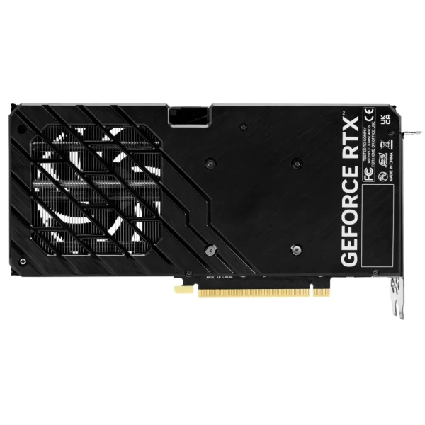 Palit GeForce RTX 4060 Ti Dual 8GB – zadný backplate grafickej karty s otvorenou mriežkou
