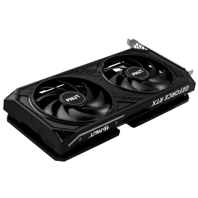 Palit GeForce RTX 4060 Ti Dual 8GB – pohľad na celú kartu s dvoma ventilátormi