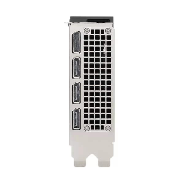 PNY Nvidia RTX A5000 24 GB – Výstupné porty grafickej karty, štyri DisplayPort konektory