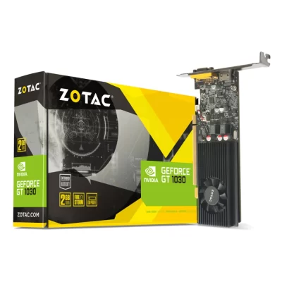 Zotac GeForce GT 1030 2GB - Grafická karta Zotac GeForce GT 1030 2GB s ventilátorom a nízkym profilom, balenie s označením