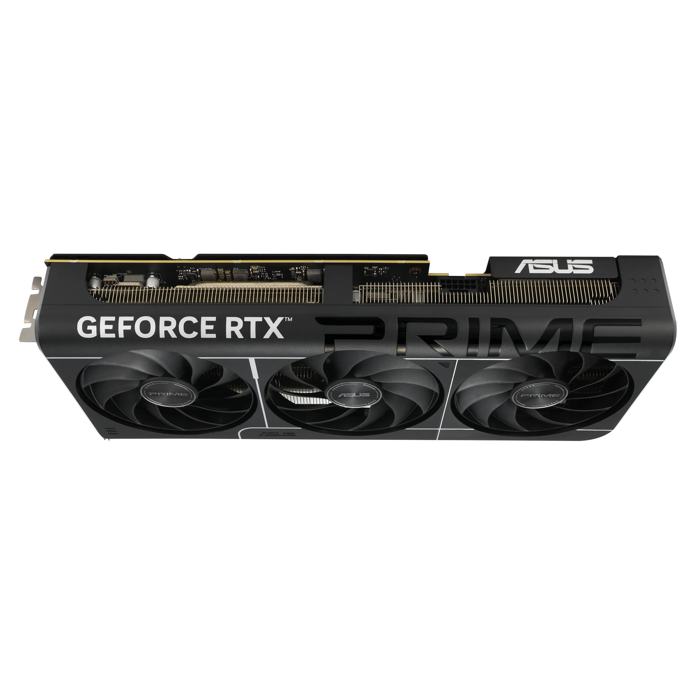 ASUS PRIME GeForce RTX 5080 16GB GDDR7 OC Edition – Pohľad na bok karty ASUS PRIME GeForce RTX 5080 16GB GDDR7 OC Edition - Pohľad na bok karty