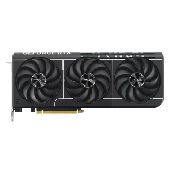 ASUS PRIME GeForce RTX 5080 16GB GDDR7 OC Edition - Predná strana grafickej karty spolu s ventilátormi