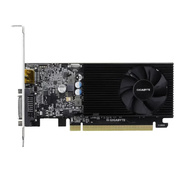 GIGABYTE GT 1030 Low Profile D4 2G- Predný detailný pohľad na katu a jej chladenie