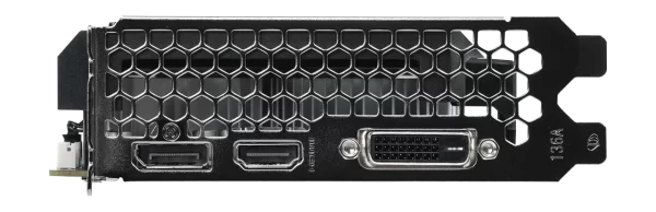 Gainward GeForce RTX 3050 Pegasus 6GB - Detailný pohľad na kartu a jej výstupné porty