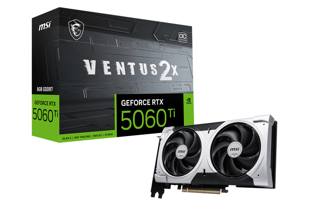 MSI GeForce RTX 5060 Ti 8G VENTUS 2X OC PLUS - balenie