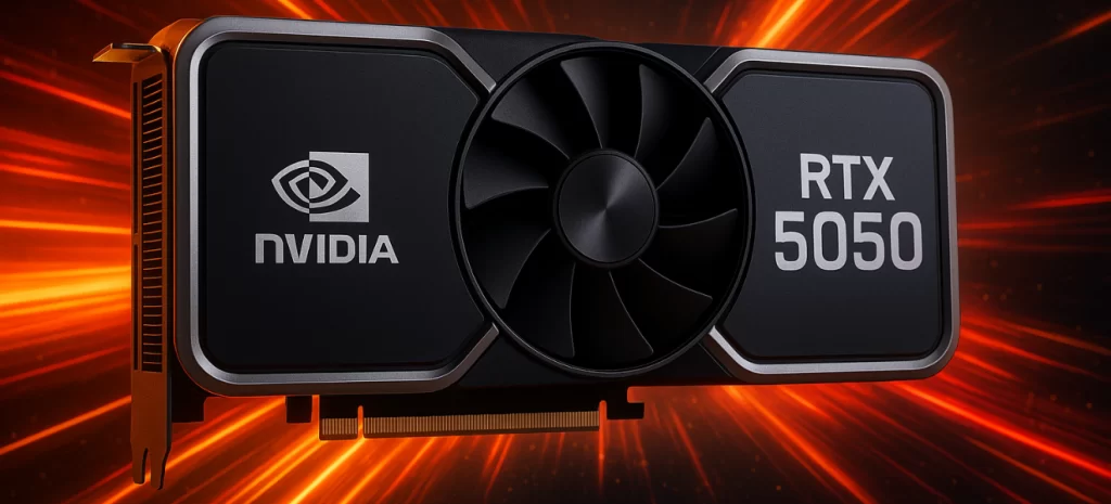 Ilustračný obrázok pripravovanej grafickej karty NVIDIA GeForce RTX 5050